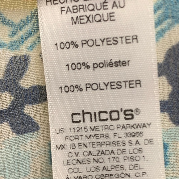 Chico’s Small Medium Boho Blouse - Picture 4 of 9